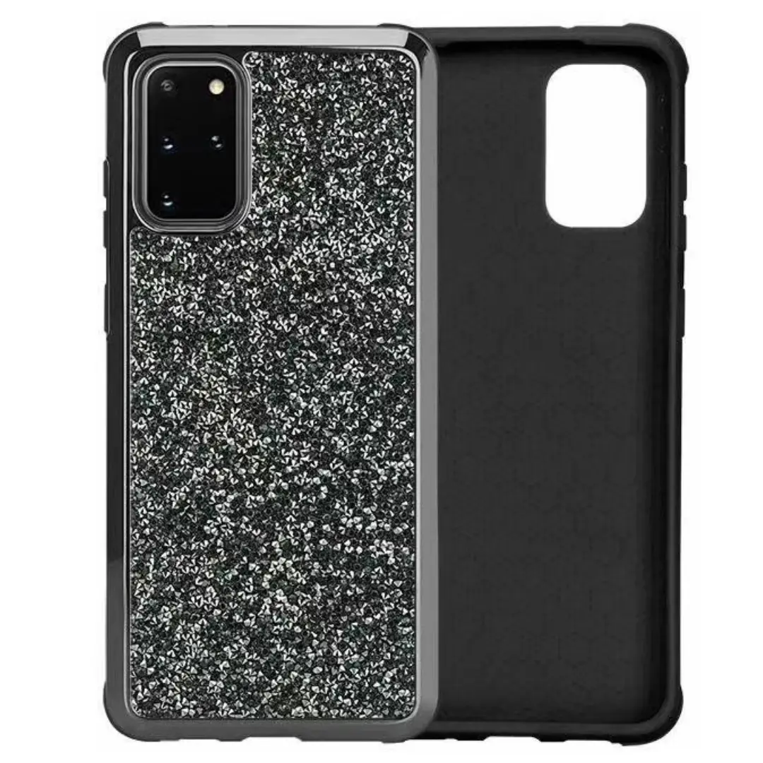 Samsung Galaxy S20 Plus Glitter Bling Case Black